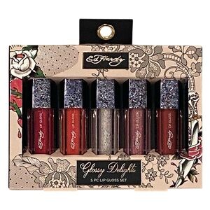 Ed Hardy 5 Pack Sealed NIB Sparkle Lip Gloss